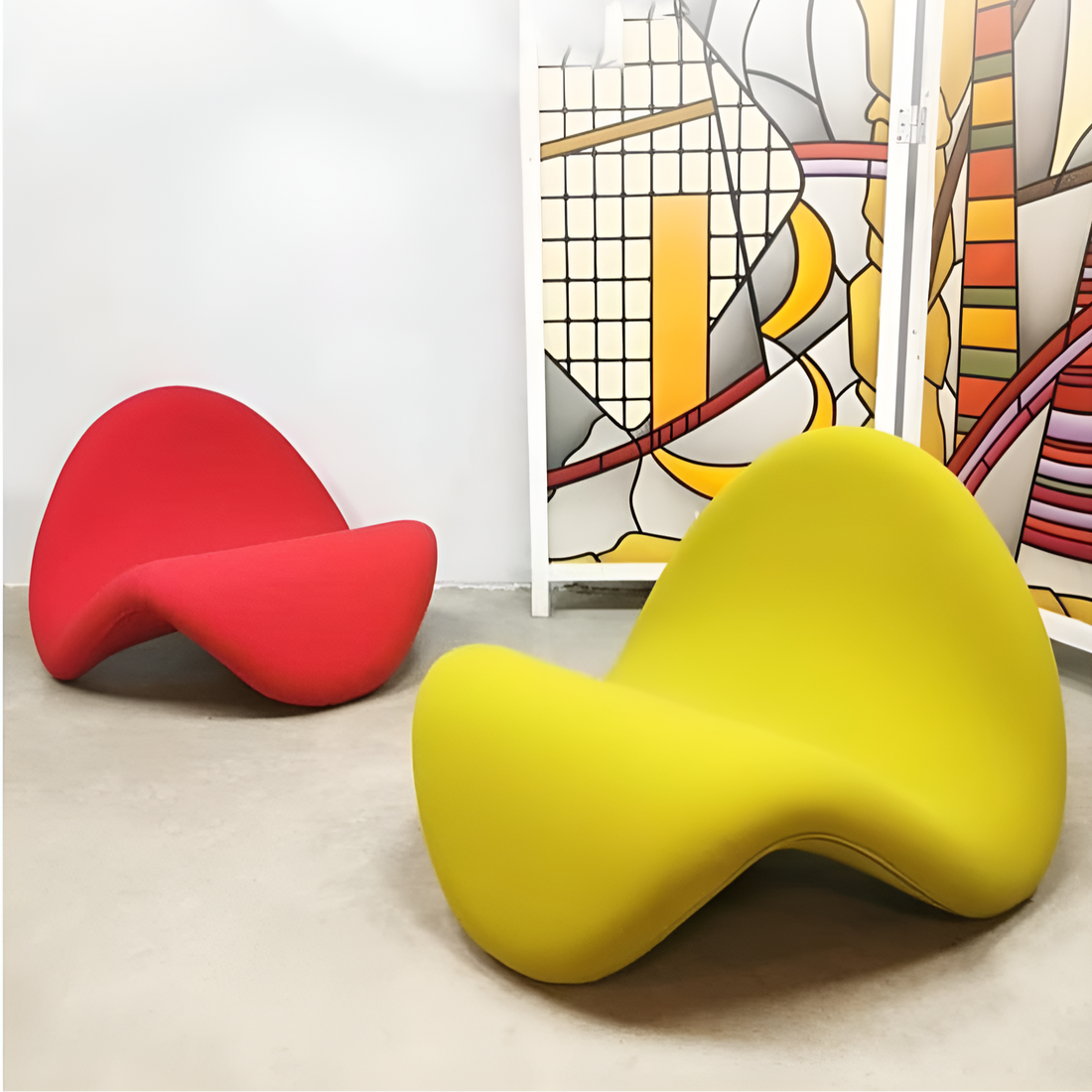 Single Creative Special-Shaped Tongue Chair