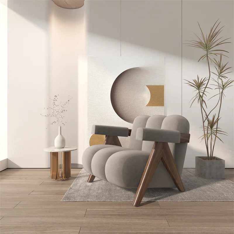 Nordic Wood Living Room Chairs
