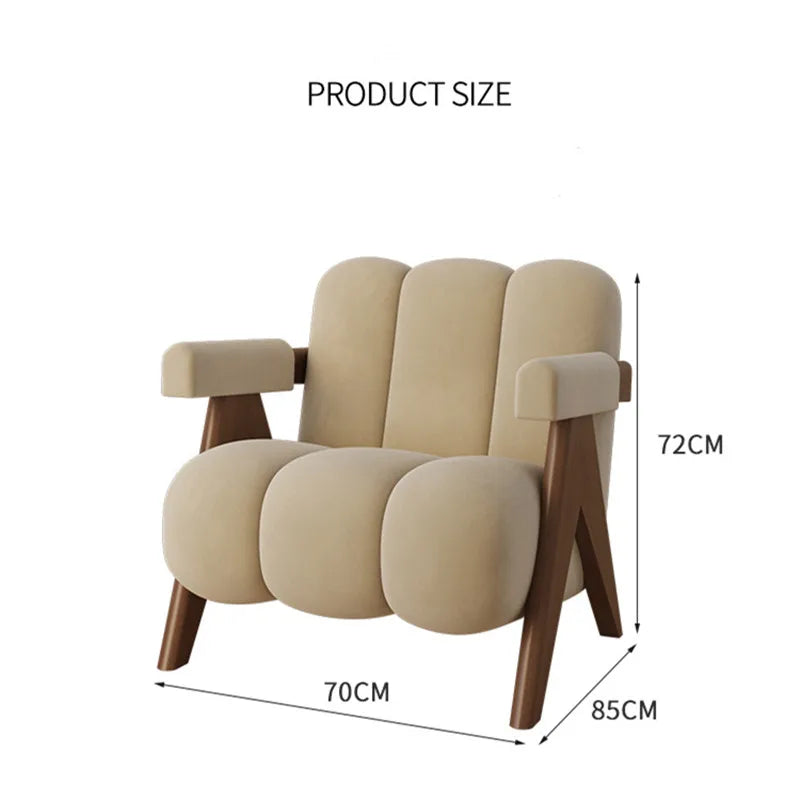 Nordic Wood Living Room Chairs
