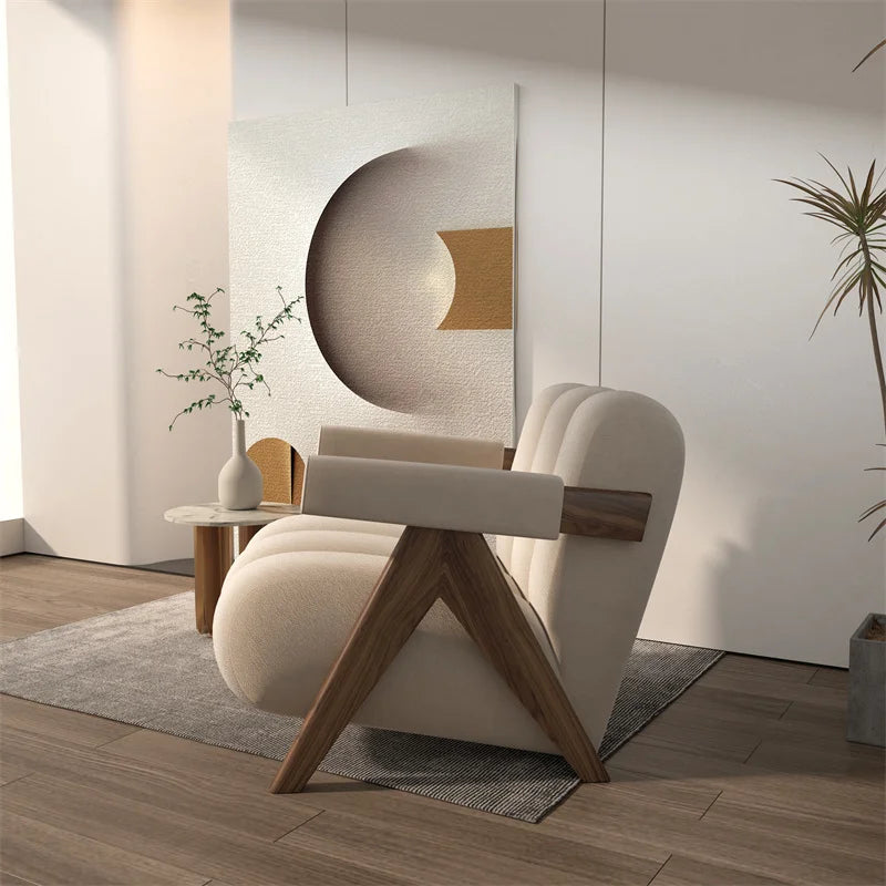 Nordic Wood Living Room Chairs